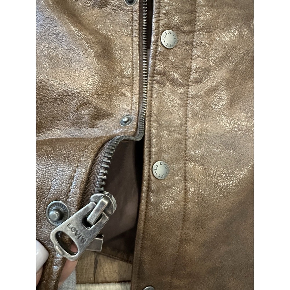 Levi Strauss & CO. Faux Brown Jacket Men's Size XL - Picture 9 of 15